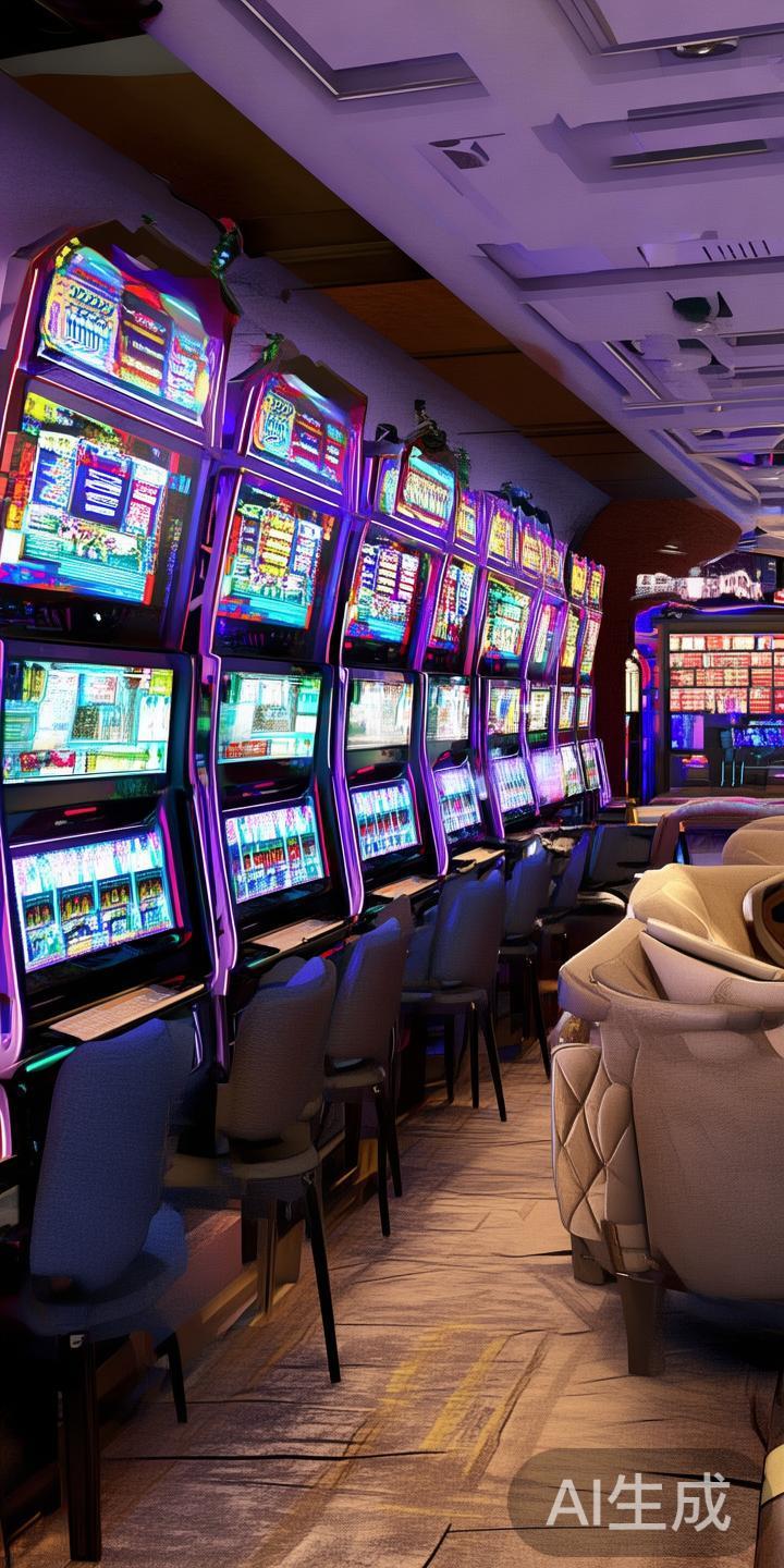 此外，场内配备了先进的娱乐设施，包括多台高端老虎机